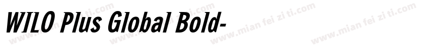 WILO Plus Global Bold字体转换